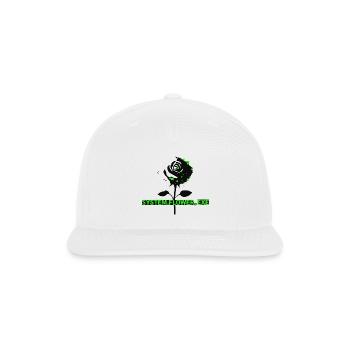 System Flower Exe Glitch Rose Cyberpunk Art - Snapback Baseball Cap - white - Front