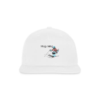 Powder Neon Skier Jump - Snapback Baseball Cap - white - Front