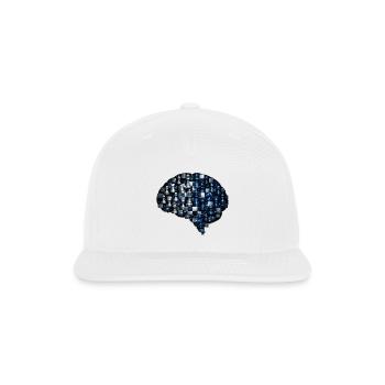 Neural Chess Nebula - Snapback Baseball Cap - white - Front