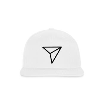 Paper airplane - Snapback Baseball Cap - white - Front