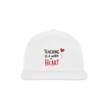 Teacher Mode On School Graphic Funny Teaching - Snapback Baseball Cap - white - Front