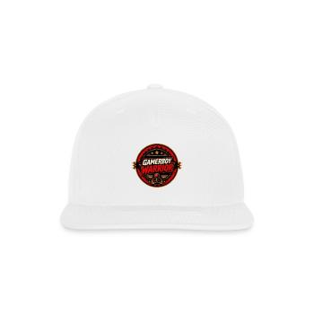 GamerBoyWarrior Vintage Retro Circle – Design - Snapback Baseball Cap - white - Front