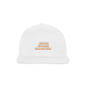 Blue Collar Motivation Tee for Men - Snapback Baseball Cap - white - Front