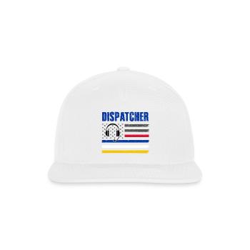 Dispatcher 911 Emergency Police Fire Ems American - Snapback Baseball Cap - white - Front