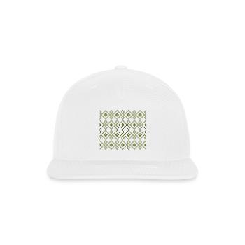 Christmas Plain Sweater (green) - Snapback Baseball Cap - white - Front