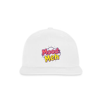 Mood: Meh - Snapback Baseball Cap - white - Front