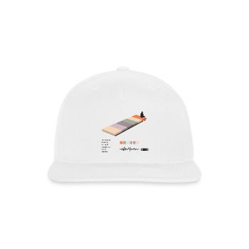 Minimalist Dock Album Aesthetic Design - Snapback Baseball Cap - white - Front