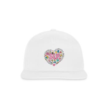 SLP Language Articulation Pride - Snapback Baseball Cap - white - Front