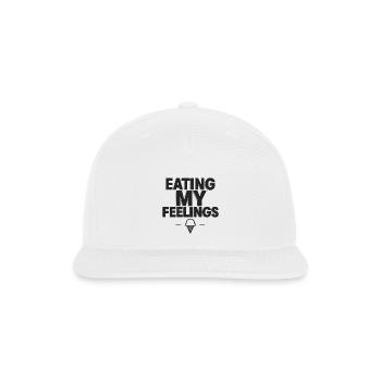 Eating My Feelings - Snapback Baseball Cap - white - Front