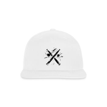 Drum Sticks - Snapback Baseball Cap - white - Front