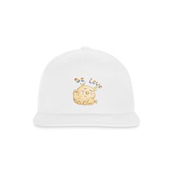 Chubby Zen Duck - Snapback Baseball Cap - white - Front