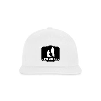 BDSM I'M YOURS Fetish - Snapback Baseball Cap - white - Front