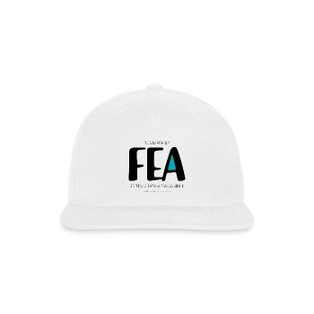 Me gustaria ser fea - Snapback Baseball Cap - white - Front