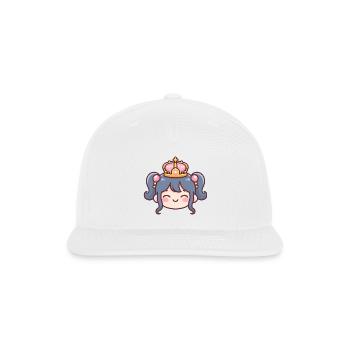 Princess Wearing Crown Princess Core Princesscore - Snapback Baseball Cap - white - Front