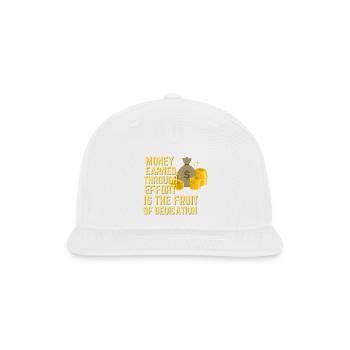Effort Earned Wealth: The Fruit of Dedication - Snapback Baseball Cap - white - Front