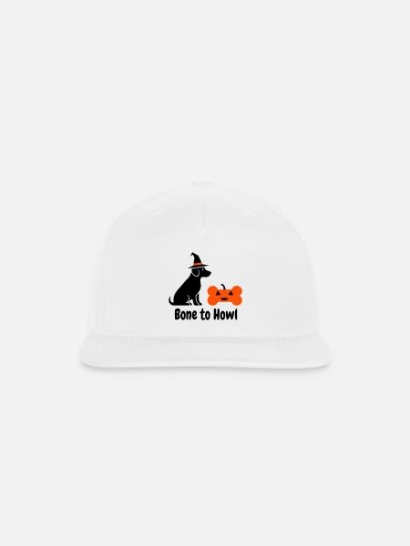 Bone to Howl - Snapback Baseball Cap - white