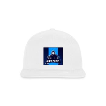 Anonymous Hooded Gunslinger - Snapback Baseball Cap - white - Front