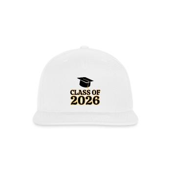 Class of 2026 Graduation  - Snapback Baseball Cap - white - Front
