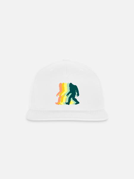 Color Cascade Walking Silhouettes - Snapback Baseball Cap - white