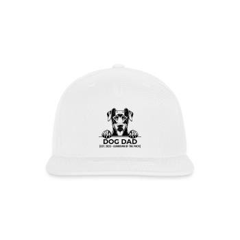 Dog Dad Guardian Tee - Snapback Baseball Cap - white - Front