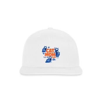 Cat Mom Club - Snapback Baseball Cap - white - Front
