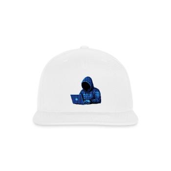 Cyberpunk Hacker | Coder & Tech Aesthetic stuffs - Snapback Baseball Cap - white - Front