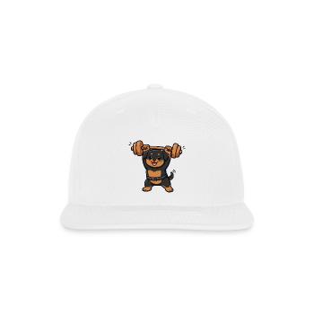 Pup Power Lifting Legend - Snapback Baseball Cap - white - Front