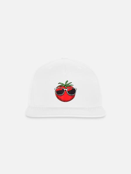 Tomato Sunglasses Retro Pop - Snapback Baseball Cap - white