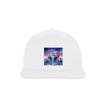 ECHO ISLAND Neon Waterfall Design - Snapback Baseball Cap - white - Front