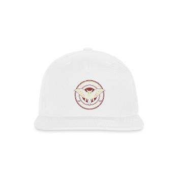 Mothman Investigation Unit Funny Cryptid Mothman - Snapback Baseball Cap - white - Front