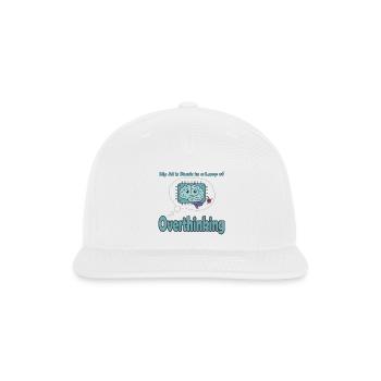 Overthinking AI Loop - Snapback Baseball Cap - white - Front