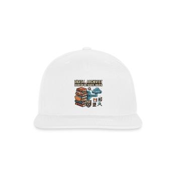 Digital Archivist Modern Metadata Maven Design - Snapback Baseball Cap - white - Front