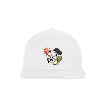 Canceling Plans - Snapback Baseball Cap - white - Front