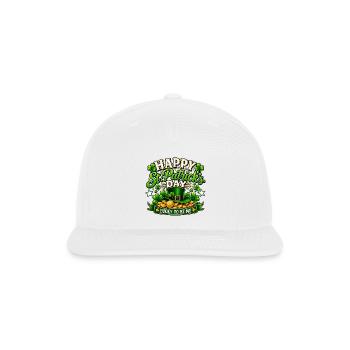Happy St. Patrick’s Day Lucky to Be Me – Irish Sha - Snapback Baseball Cap - white - Front