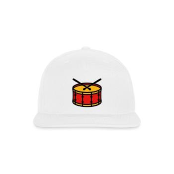 Stadium Drum Ultras Graphic - Snapback Baseball Cap - white - Front