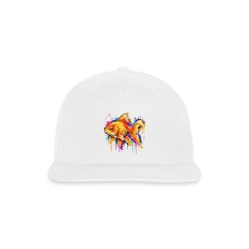 Colorful Goldfish in Graffiti Style - Snapback Baseball Cap - white - Front