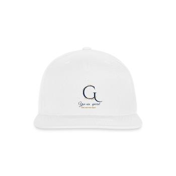 G Monogram Elegance Gift Note - Snapback Baseball Cap - white - Front