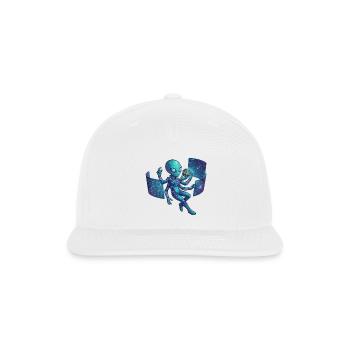 Alien Technologist Holographic Console - Snapback Baseball Cap - white - Front