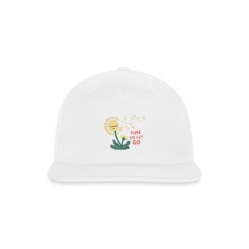 Time to Let Go | Dandelion Seed Art - Snapback Baseball Cap - white - Front