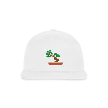 bonsai - Snapback Baseball Cap - white - Front
