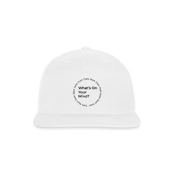 Whats On Your Mind Exam - Snapback Baseball Cap - white - Front