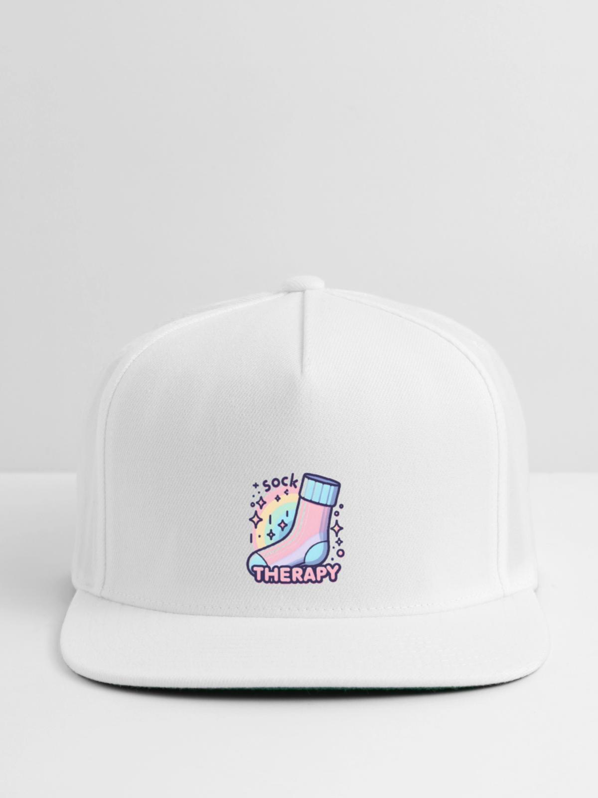 Stocking: Sock therapy - Snapback Baseball Cap - white - Front