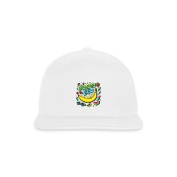Banana: Banana Bliss - Snapback Baseball Cap - white - Front