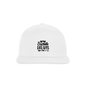 Unreadable design - Snapback Baseball Cap - white - Front