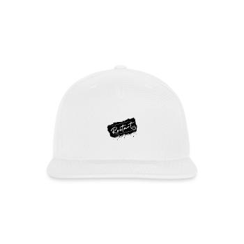 Restart Script Brush Logo - Snapback Baseball Cap - white - Front