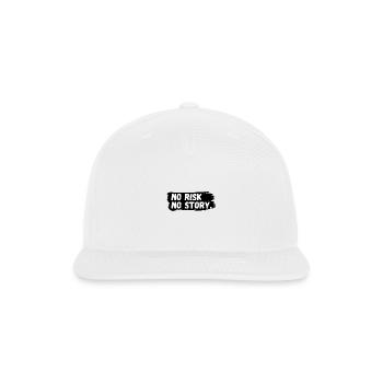 No Risk No Story Tee - Snapback Baseball Cap - white - Front