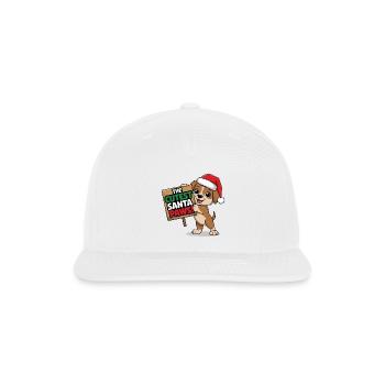 Cutest Santa Paws - Snapback Baseball Cap - white - Front