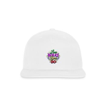Love What You Do – Inspirational Typography - Snapback Baseball Cap - white - Front