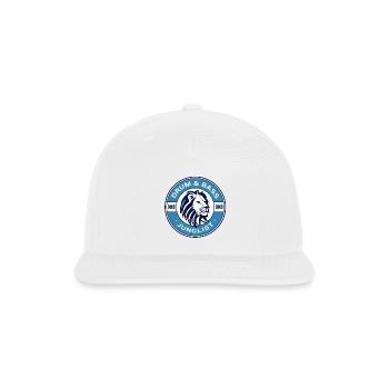 DRUM AND BASS - Life Saver Lion (Blue) - Snapback Baseball Cap - white - Front