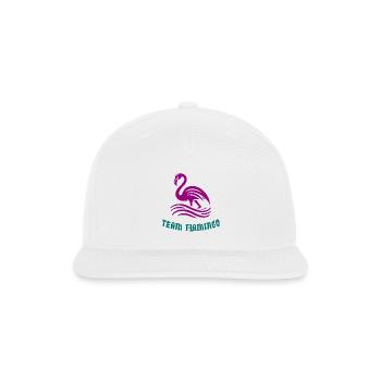 Team Flamingo - Snapback Baseball Cap - white - Front
